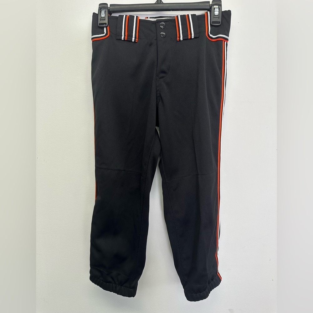 Boombah Black and Orange Softball Pants